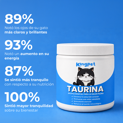 KingPet™ | Taurina pura en polvo para gatos