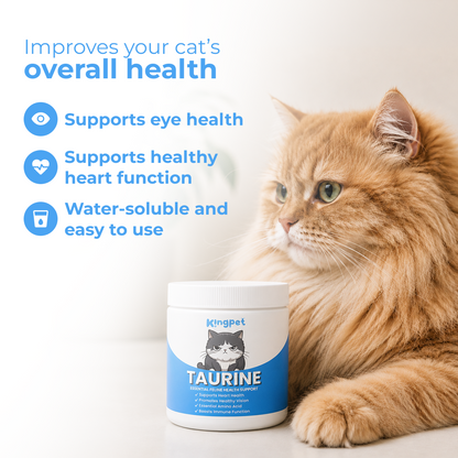 KingPet™ | Pure Taurine Powder for Cats