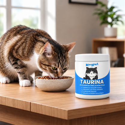 KingPet™ | Taurina pura en polvo para gatos